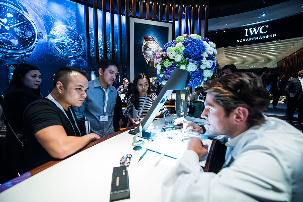 IWC exhibition booth at Watches and Wonders 2015 (Credit: IWC Schaffhausen)